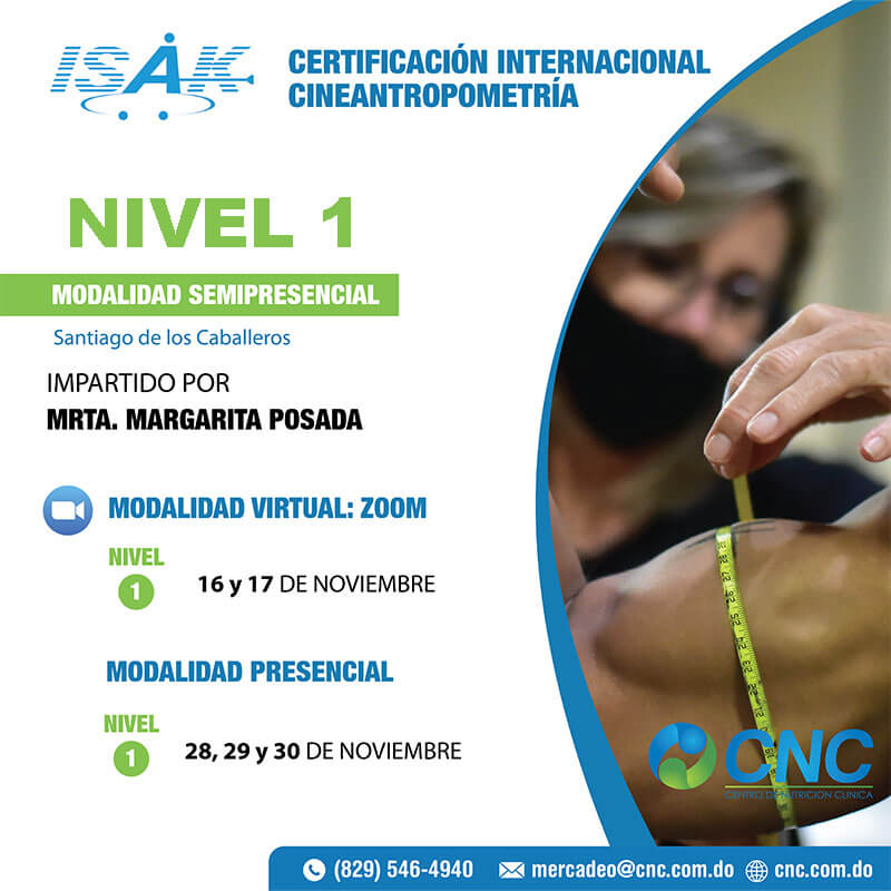 Certificación Internacional ISAK Nivel 1